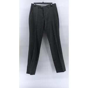 ACNE Men's Charcoal Wool Aktie Straight-Leg Pants SZ 48(US32)